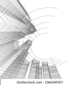 abstract 3d architecture