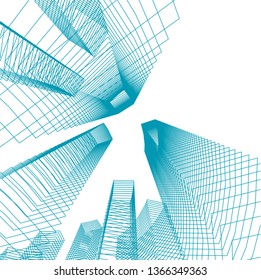 abstract 3d architecture