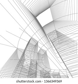 abstract 3d architecture