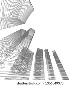 abstract 3d architecture