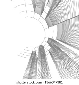 abstract 3d architecture