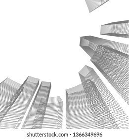 abstract 3d architecture