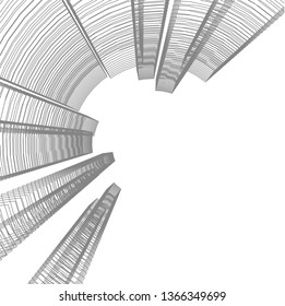 abstract 3d architecture