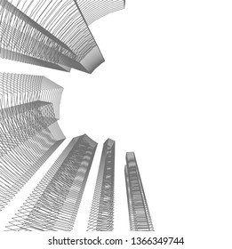 abstract 3d architecture