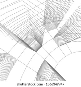 abstract 3d architecture
