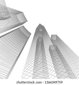 abstract 3d architecture