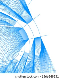 abstract 3d architecture