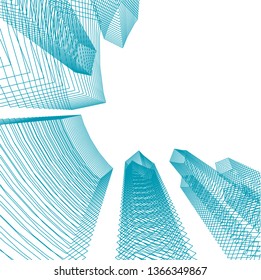 abstract 3d architecture