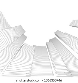 abstract 3d architecture