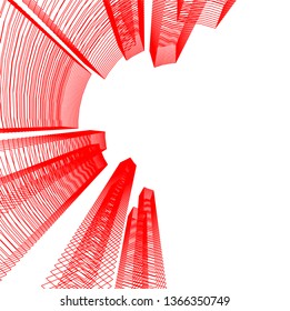 abstract 3d architecture