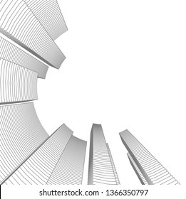 abstract 3d architecture