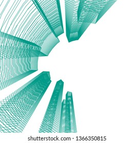 abstract 3d architecture