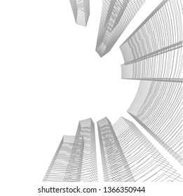 abstract 3d architecture