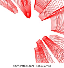 abstract 3d architecture