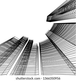 abstract 3d architecture