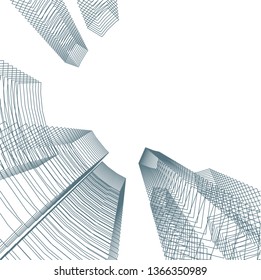 abstract 3d architecture