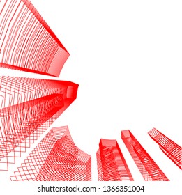 abstract 3d architecture