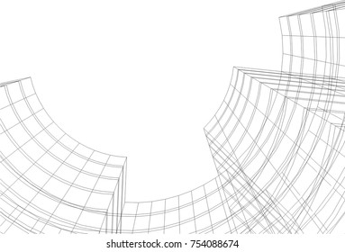 abstract 3d architecture