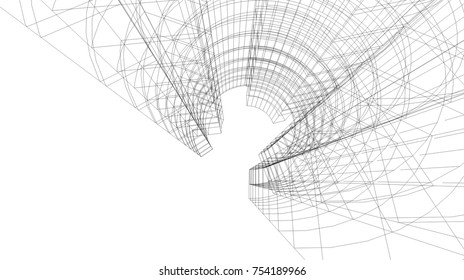 abstract 3d architecture