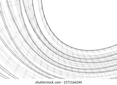 abstract 3d architecture building construction