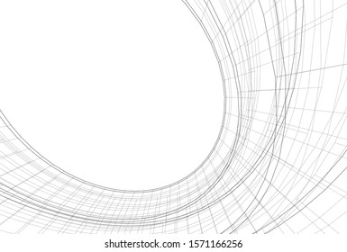 abstract 3d architecture building construction