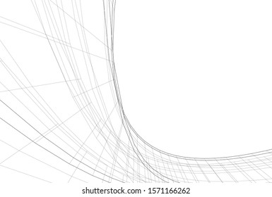 abstract 3d architecture building construction