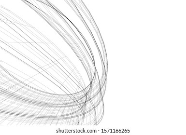 abstract 3d architecture building construction