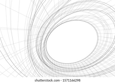 abstract 3d architecture building construction