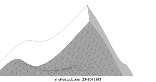 Abstract 3d architecture geometric background 