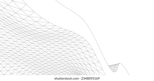 Abstract 3d architecture geometric background 