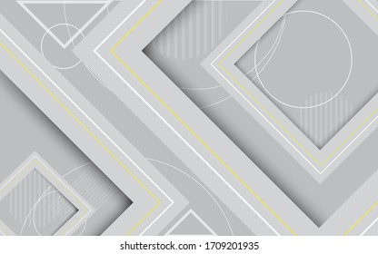 concepto geométrico abstracto de arquitectura 3d