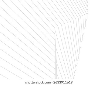 Abstraktes lineares Design der 3D-Architektur