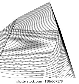 abstract 3d architecture, vector background  
