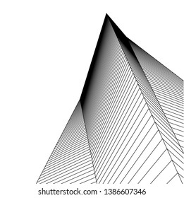 abstract 3d architecture, vector background  
