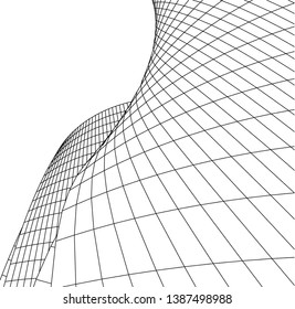 abstract 3d architecture, vector background  
