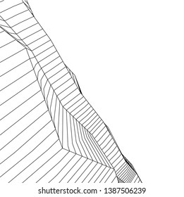 
Abstract 3d architecture, vector background  