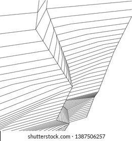 
Abstract 3d architecture, vector background  