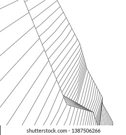 
Abstract 3d architecture, vector background  