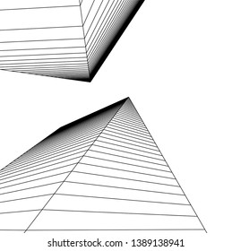 abstract 3d architecture, vector background