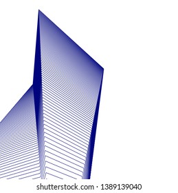 abstract 3d architecture, vector background