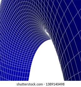 abstract 3d architecture, vector background