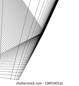 abstract 3d architecture, vector background