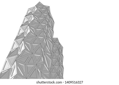 abstract 3d architecture, vector background