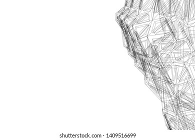 abstract 3d architecture, vector background