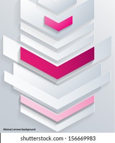 Abstract 3d arrows design background. Vector eps10.