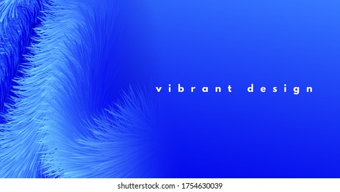 Abstract 3d Background. Blue Wave Concept. Graphic Pattern. Vector Modern Shape. Geometric Movement. Bright Abstract Background. Flow Vibrant Design. Creative Neon Abstract 3d Background.