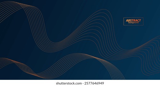 Abstract 3D background with bright line wave shapes. Vector design layout for business presentations, flyers, posters and invitations. Blue background with modern elements. eps10