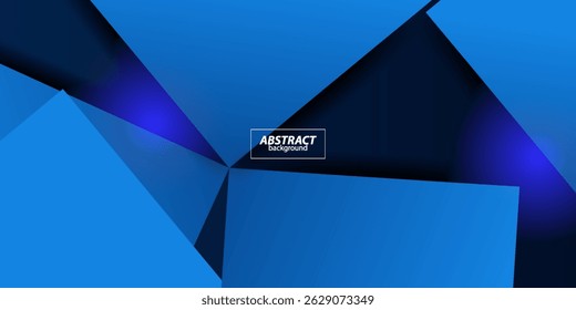 Abstract 3D background bright paper cut with blue overlapping pattern in the background. Vector eps10