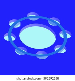 Abstract 3D background. Abstract circles. Vector illustration.