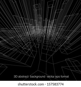 Abstract 3D background of a city.